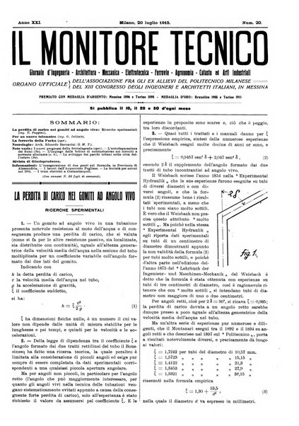 Il monitore tecnico giornale d'architettura, d'Ingegneria civile ed industriale, d'edilizia ed arti affini