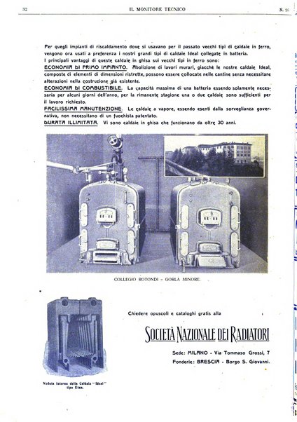 Il monitore tecnico giornale d'architettura, d'Ingegneria civile ed industriale, d'edilizia ed arti affini