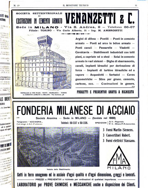 Il monitore tecnico giornale d'architettura, d'Ingegneria civile ed industriale, d'edilizia ed arti affini