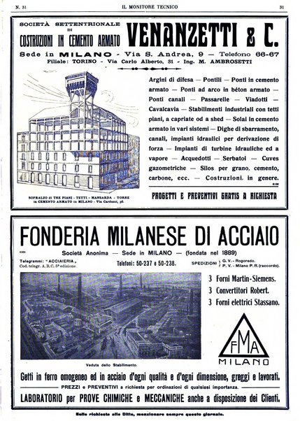 Il monitore tecnico giornale d'architettura, d'Ingegneria civile ed industriale, d'edilizia ed arti affini