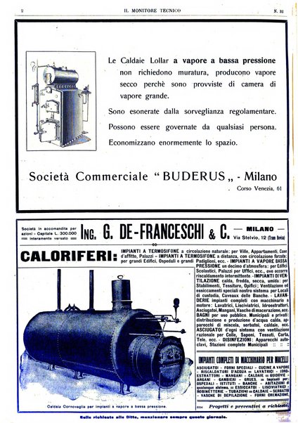 Il monitore tecnico giornale d'architettura, d'Ingegneria civile ed industriale, d'edilizia ed arti affini