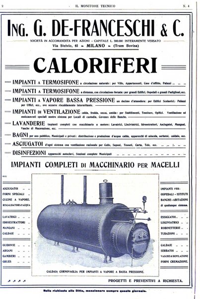 Il monitore tecnico giornale d'architettura, d'Ingegneria civile ed industriale, d'edilizia ed arti affini