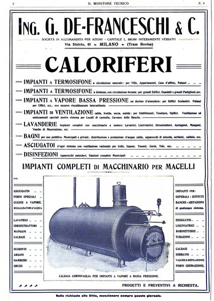 Il monitore tecnico giornale d'architettura, d'Ingegneria civile ed industriale, d'edilizia ed arti affini