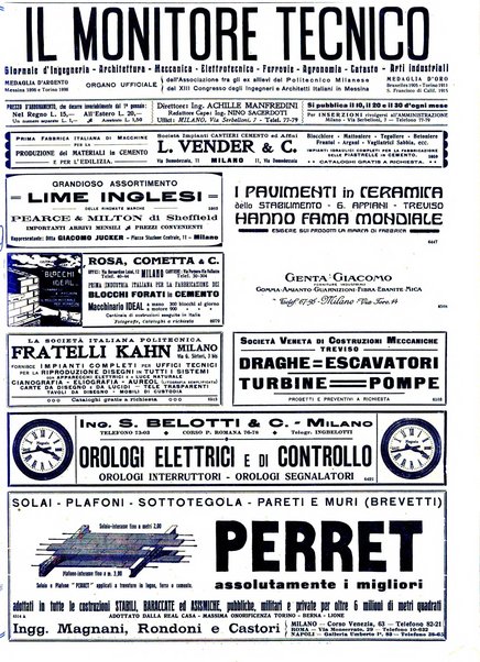 Il monitore tecnico giornale d'architettura, d'Ingegneria civile ed industriale, d'edilizia ed arti affini