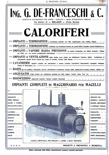 Il monitore tecnico giornale d'architettura, d'Ingegneria civile ed industriale, d'edilizia ed arti affini