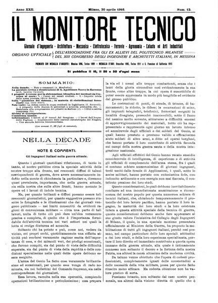 Il monitore tecnico giornale d'architettura, d'Ingegneria civile ed industriale, d'edilizia ed arti affini