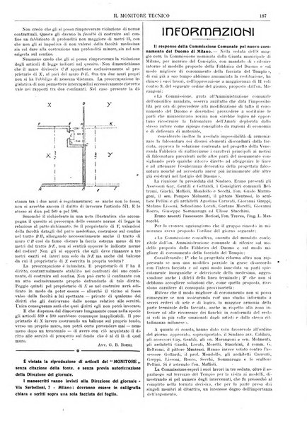 Il monitore tecnico giornale d'architettura, d'Ingegneria civile ed industriale, d'edilizia ed arti affini