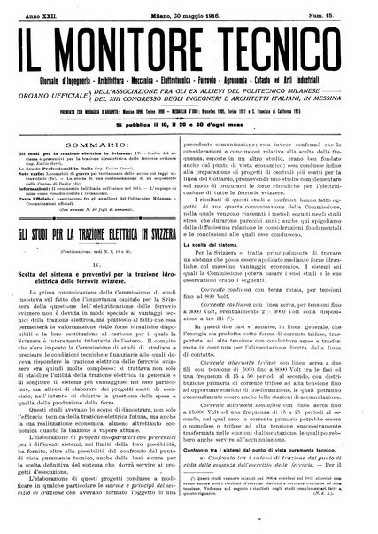 Il monitore tecnico giornale d'architettura, d'Ingegneria civile ed industriale, d'edilizia ed arti affini