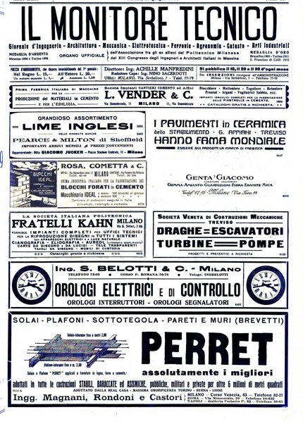 Il monitore tecnico giornale d'architettura, d'Ingegneria civile ed industriale, d'edilizia ed arti affini