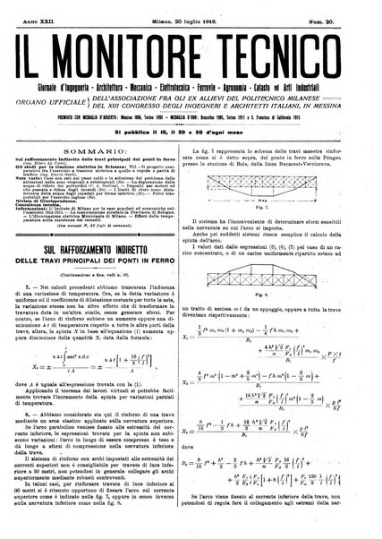 Il monitore tecnico giornale d'architettura, d'Ingegneria civile ed industriale, d'edilizia ed arti affini