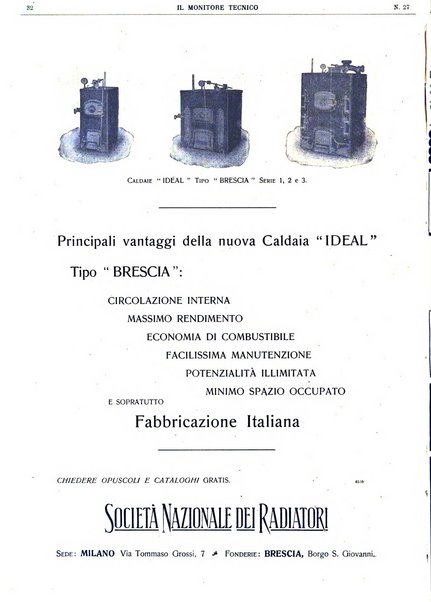 Il monitore tecnico giornale d'architettura, d'Ingegneria civile ed industriale, d'edilizia ed arti affini