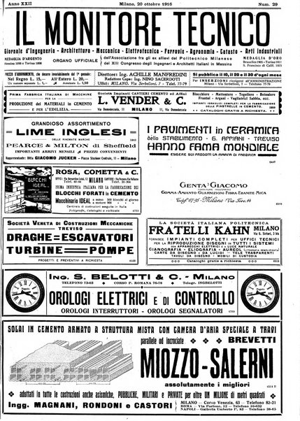 Il monitore tecnico giornale d'architettura, d'Ingegneria civile ed industriale, d'edilizia ed arti affini