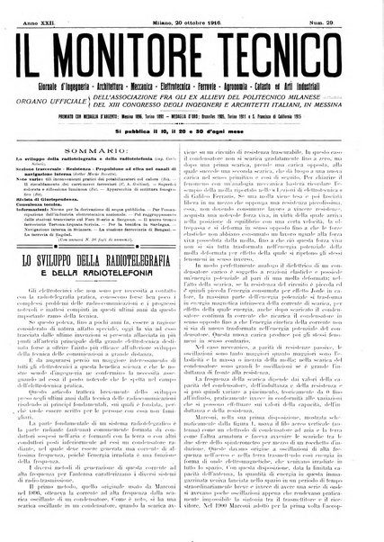 Il monitore tecnico giornale d'architettura, d'Ingegneria civile ed industriale, d'edilizia ed arti affini