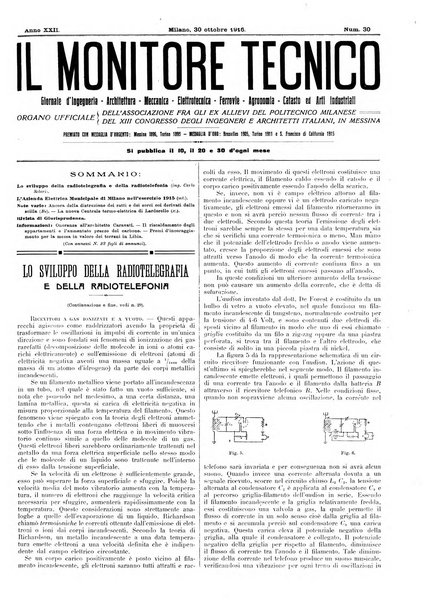 Il monitore tecnico giornale d'architettura, d'Ingegneria civile ed industriale, d'edilizia ed arti affini