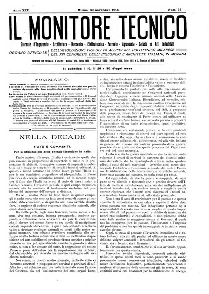 Il monitore tecnico giornale d'architettura, d'Ingegneria civile ed industriale, d'edilizia ed arti affini