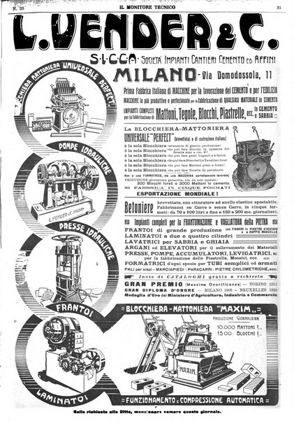 Il monitore tecnico giornale d'architettura, d'Ingegneria civile ed industriale, d'edilizia ed arti affini