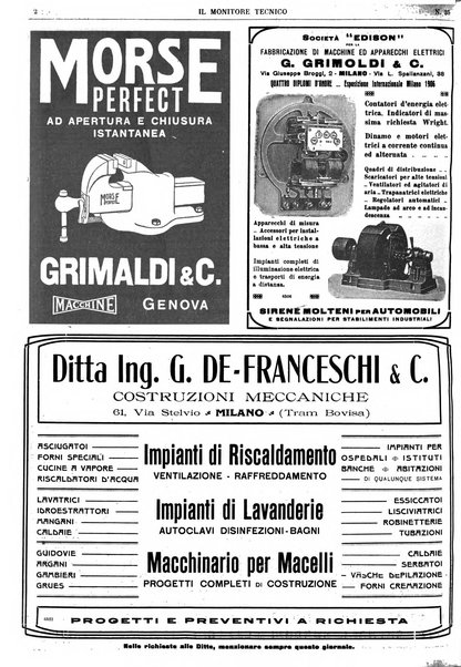 Il monitore tecnico giornale d'architettura, d'Ingegneria civile ed industriale, d'edilizia ed arti affini