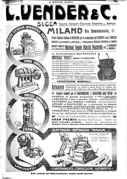 Il monitore tecnico giornale d'architettura, d'Ingegneria civile ed industriale, d'edilizia ed arti affini