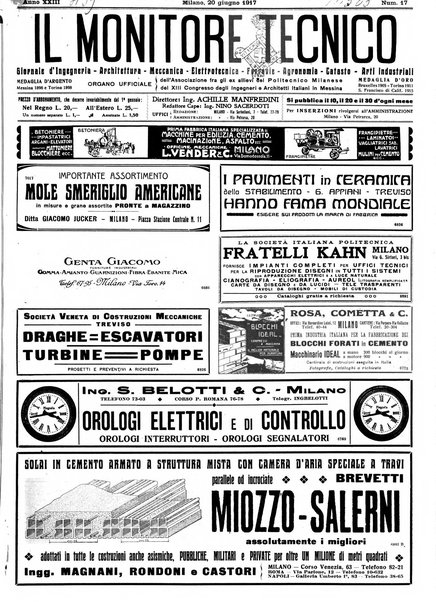 Il monitore tecnico giornale d'architettura, d'Ingegneria civile ed industriale, d'edilizia ed arti affini