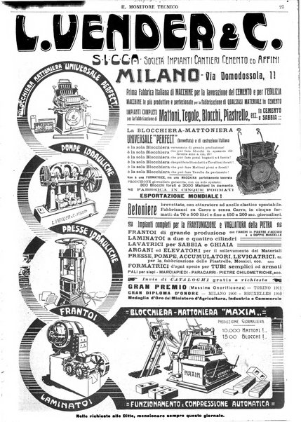 Il monitore tecnico giornale d'architettura, d'Ingegneria civile ed industriale, d'edilizia ed arti affini