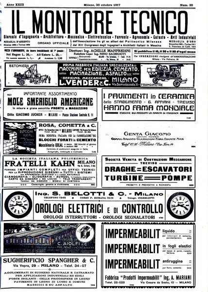 Il monitore tecnico giornale d'architettura, d'Ingegneria civile ed industriale, d'edilizia ed arti affini