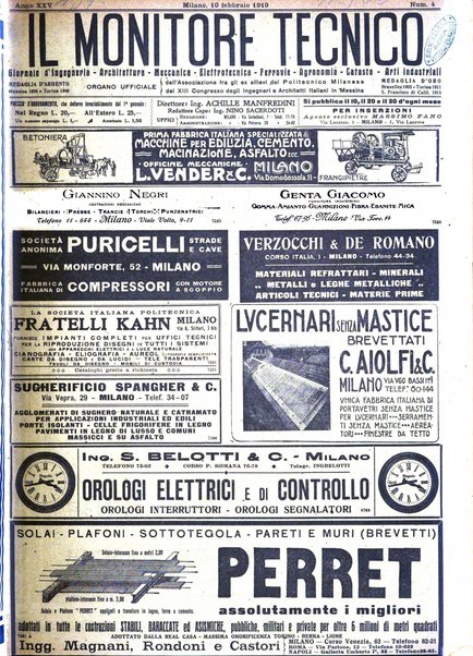 Il monitore tecnico giornale d'architettura, d'Ingegneria civile ed industriale, d'edilizia ed arti affini