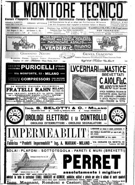 Il monitore tecnico giornale d'architettura, d'Ingegneria civile ed industriale, d'edilizia ed arti affini