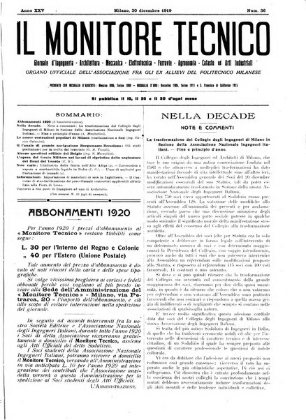 Il monitore tecnico giornale d'architettura, d'Ingegneria civile ed industriale, d'edilizia ed arti affini