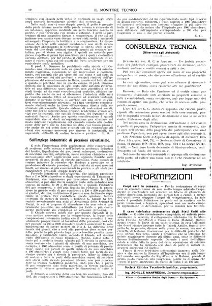 Il monitore tecnico giornale d'architettura, d'Ingegneria civile ed industriale, d'edilizia ed arti affini