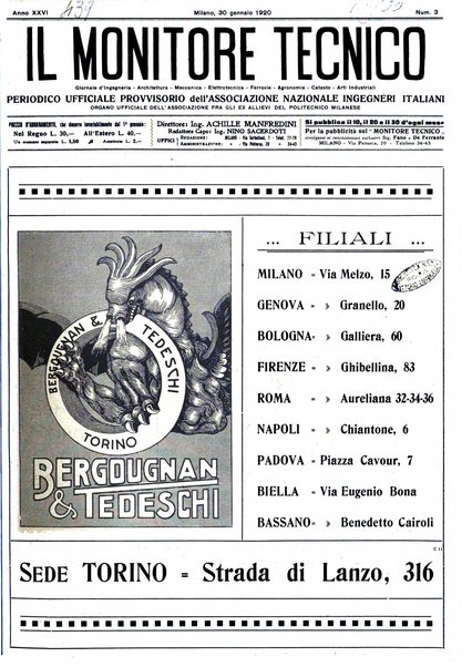 Il monitore tecnico giornale d'architettura, d'Ingegneria civile ed industriale, d'edilizia ed arti affini