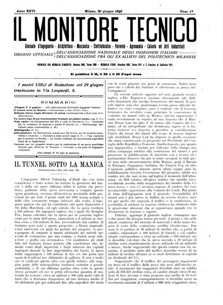 Il monitore tecnico giornale d'architettura, d'Ingegneria civile ed industriale, d'edilizia ed arti affini