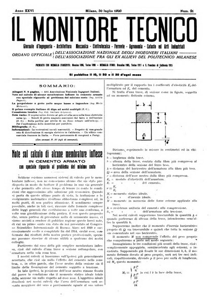 Il monitore tecnico giornale d'architettura, d'Ingegneria civile ed industriale, d'edilizia ed arti affini