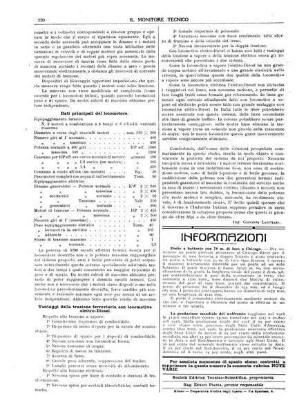 Il monitore tecnico giornale d'architettura, d'Ingegneria civile ed industriale, d'edilizia ed arti affini