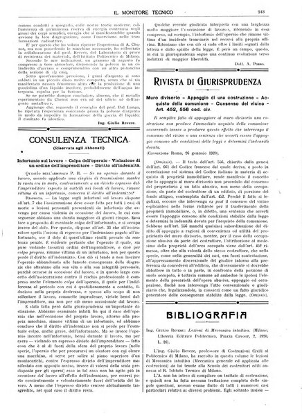 Il monitore tecnico giornale d'architettura, d'Ingegneria civile ed industriale, d'edilizia ed arti affini