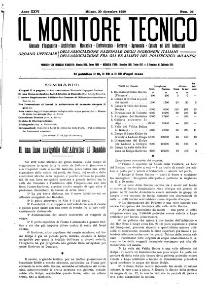 Il monitore tecnico giornale d'architettura, d'Ingegneria civile ed industriale, d'edilizia ed arti affini