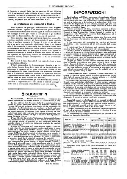 Il monitore tecnico giornale d'architettura, d'Ingegneria civile ed industriale, d'edilizia ed arti affini