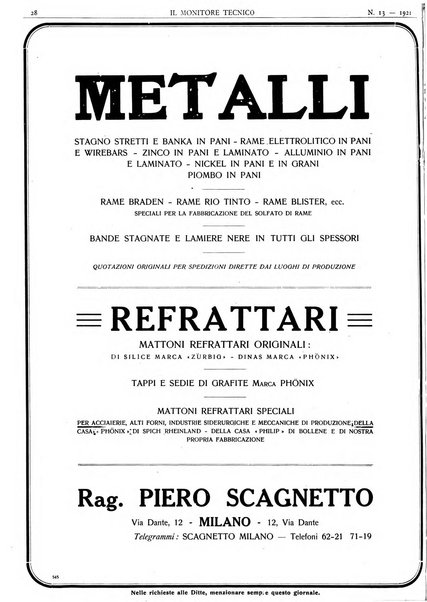 Il monitore tecnico giornale d'architettura, d'Ingegneria civile ed industriale, d'edilizia ed arti affini