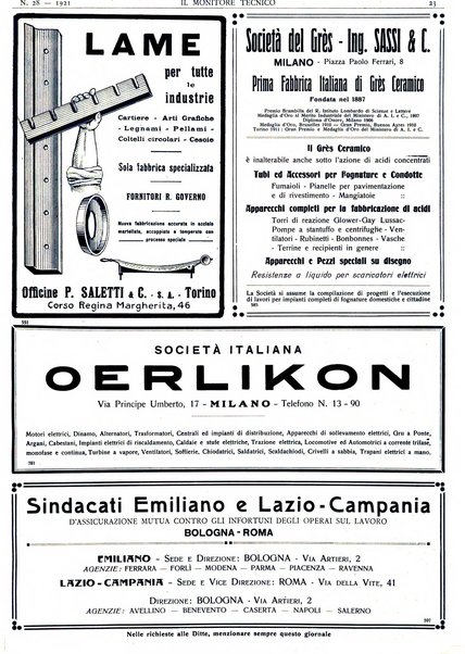 Il monitore tecnico giornale d'architettura, d'Ingegneria civile ed industriale, d'edilizia ed arti affini