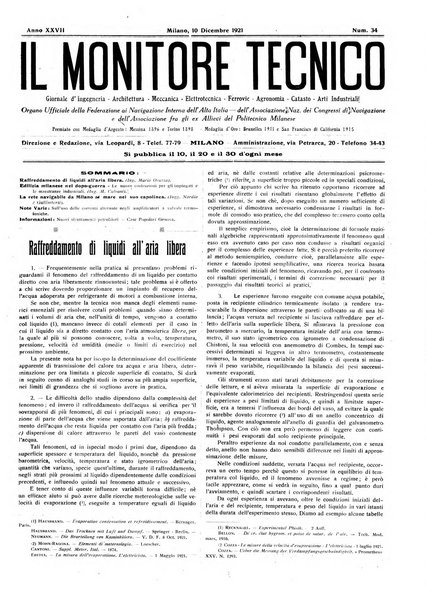 Il monitore tecnico giornale d'architettura, d'Ingegneria civile ed industriale, d'edilizia ed arti affini