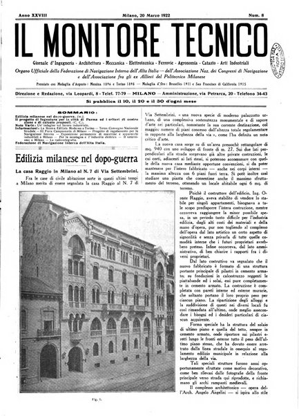 Il monitore tecnico giornale d'architettura, d'Ingegneria civile ed industriale, d'edilizia ed arti affini