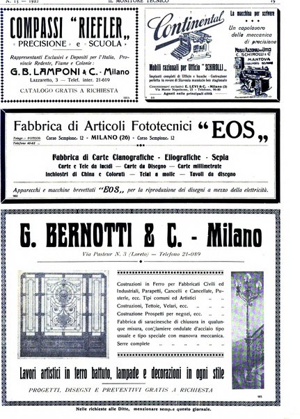 Il monitore tecnico giornale d'architettura, d'Ingegneria civile ed industriale, d'edilizia ed arti affini