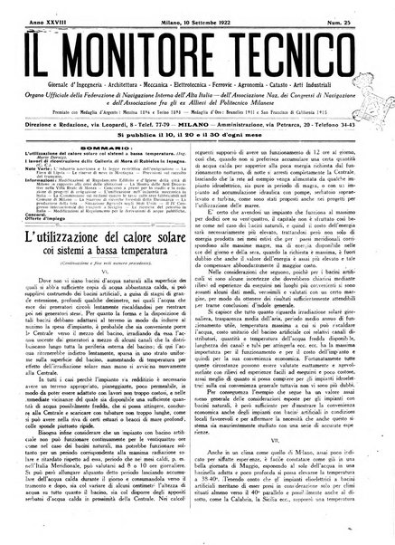 Il monitore tecnico giornale d'architettura, d'Ingegneria civile ed industriale, d'edilizia ed arti affini