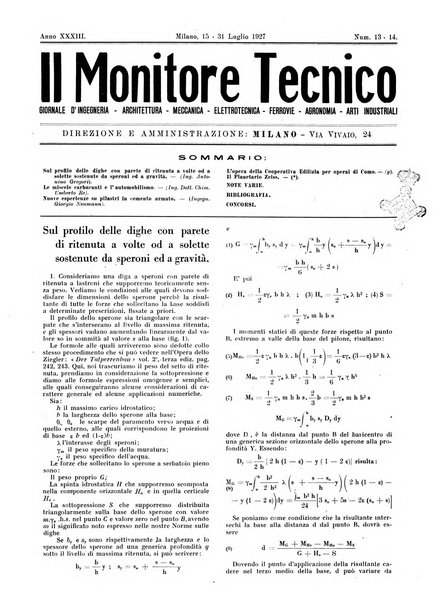 Il monitore tecnico giornale d'architettura, d'Ingegneria civile ed industriale, d'edilizia ed arti affini