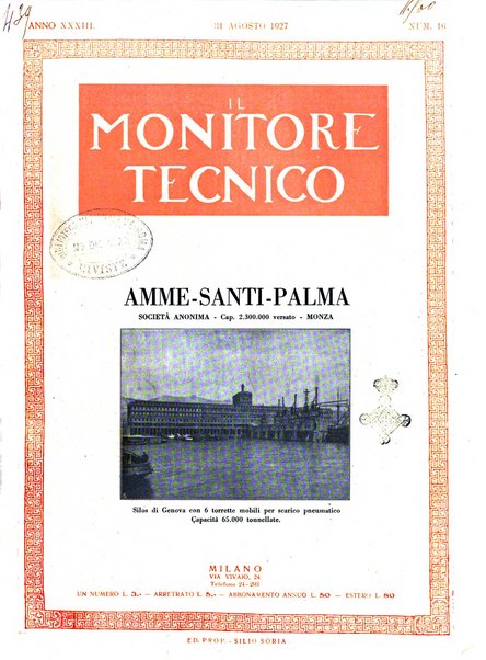 Il monitore tecnico giornale d'architettura, d'Ingegneria civile ed industriale, d'edilizia ed arti affini