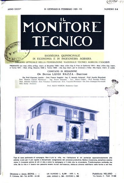 Il monitore tecnico giornale d'architettura, d'Ingegneria civile ed industriale, d'edilizia ed arti affini