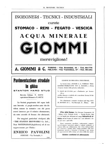 Il monitore tecnico giornale d'architettura, d'Ingegneria civile ed industriale, d'edilizia ed arti affini