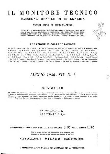 Il monitore tecnico giornale d'architettura, d'Ingegneria civile ed industriale, d'edilizia ed arti affini