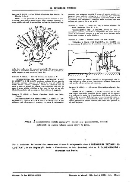 Il monitore tecnico giornale d'architettura, d'Ingegneria civile ed industriale, d'edilizia ed arti affini