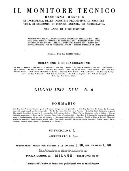 Il monitore tecnico giornale d'architettura, d'Ingegneria civile ed industriale, d'edilizia ed arti affini