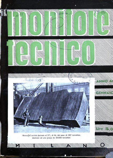 Il monitore tecnico giornale d'architettura, d'Ingegneria civile ed industriale, d'edilizia ed arti affini